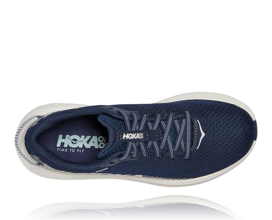 Hoka One One Running Shoes Womens Navy/White - Rincon 2 - 81437LQXR